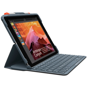 کیبورد بی‌سیم Logitech Slim Folio برای آیپد نسل 5 و 6