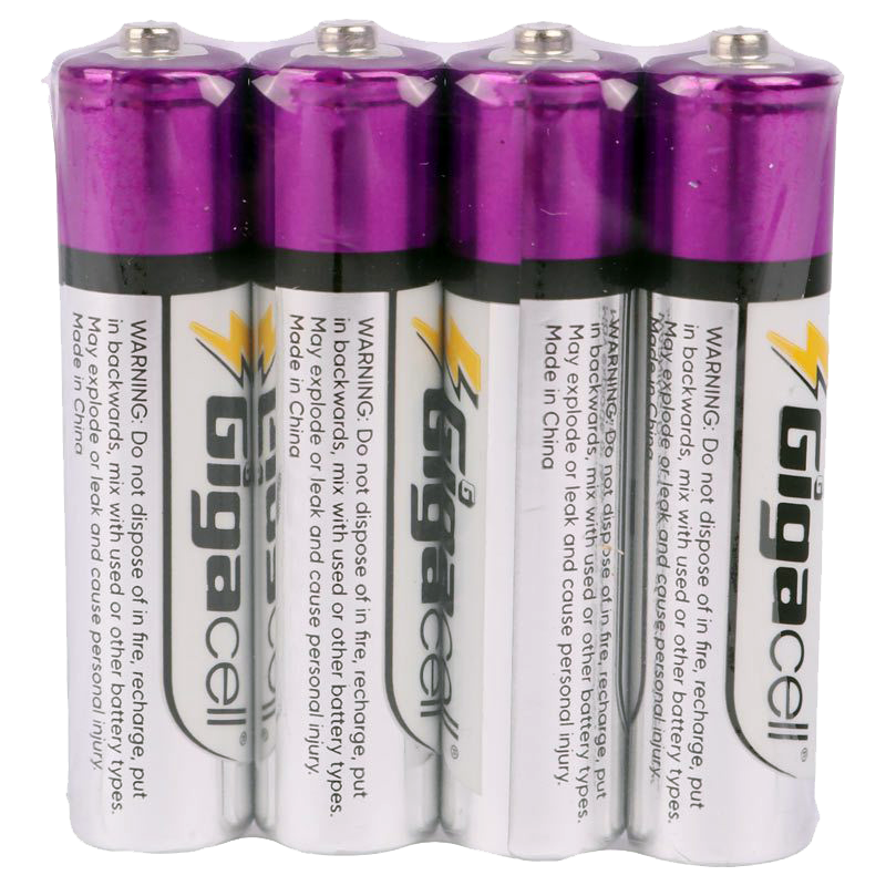 باتری چهار تایی نیم قلمی Gigacell Max Power Heavy Duty R03 1.5V AAA شرینک باتری چهار تایی نیم قلمی Gigacell Max Power Heavy Duty R03 1.5V AAA شرینک