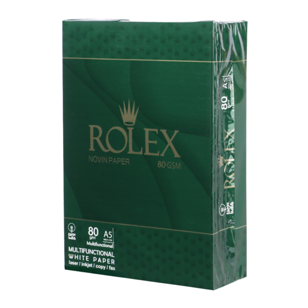 کاغذ Rolex 80g A5 نوین کاغذ شیراز بسته 500 عددی